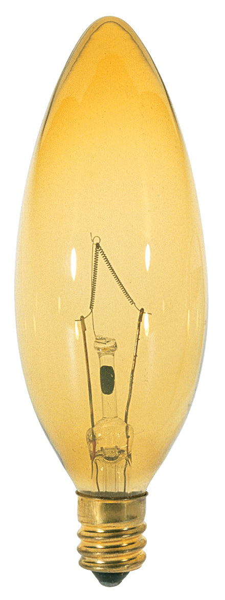 Satco Lighting S3818   Light Bulb Transparent Amber