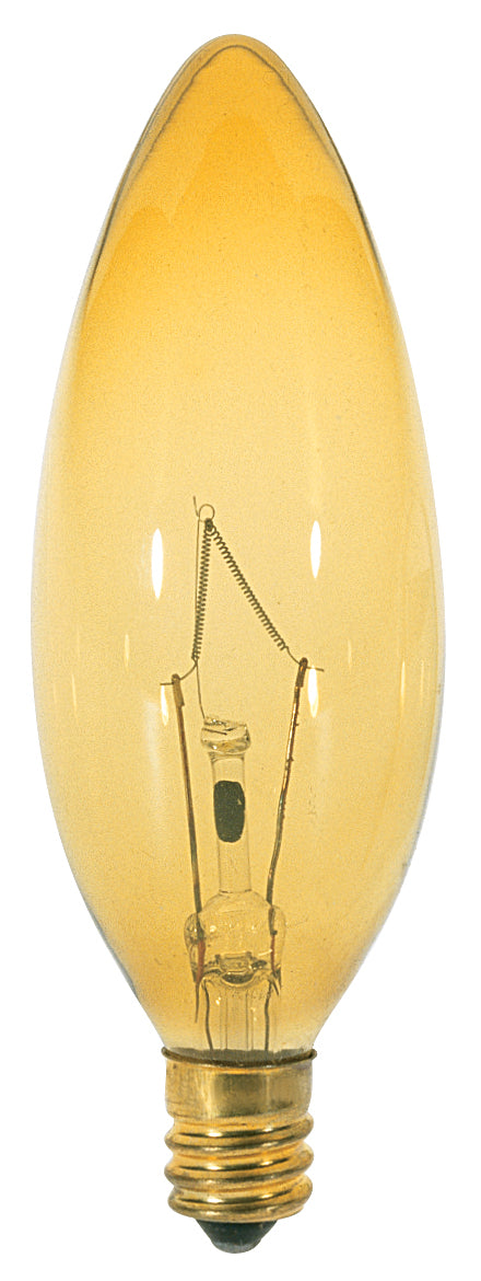 Satco Lighting S3819   Light Bulb Transparent Amber