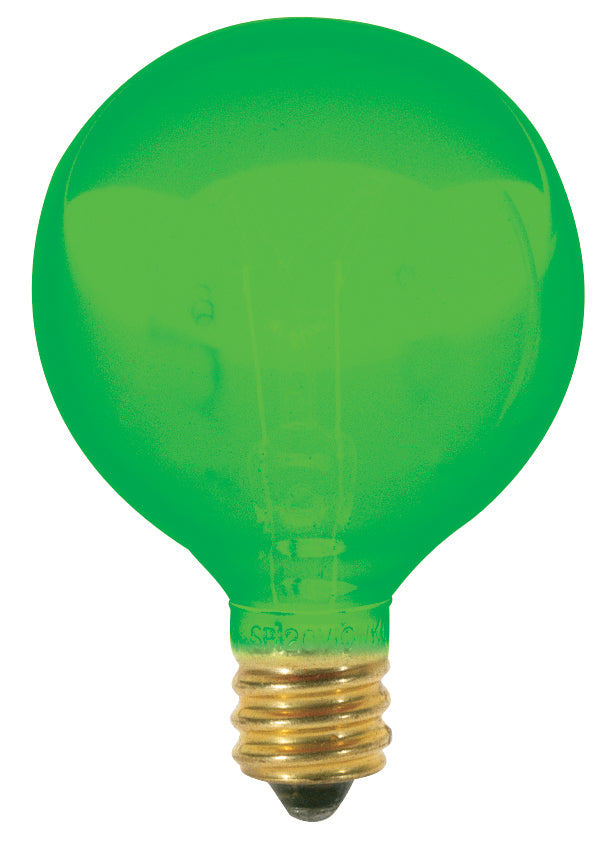 Satco Lighting S3835   Light Bulb Transparent Green