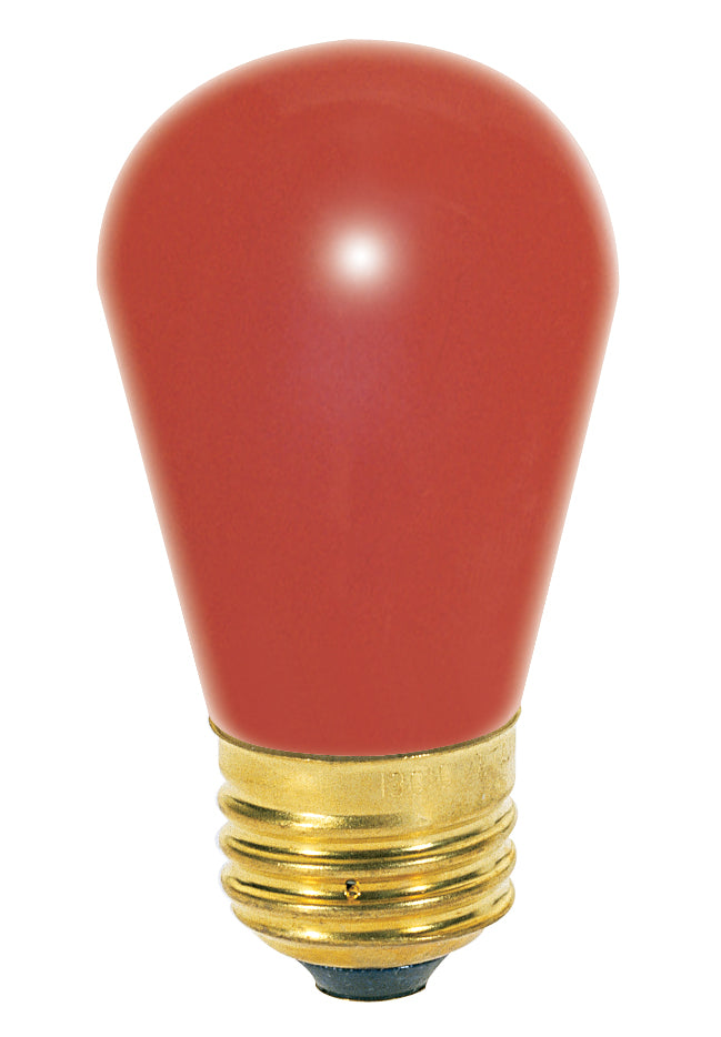 Satco Lighting S3961   Light Bulb Ceramic Red