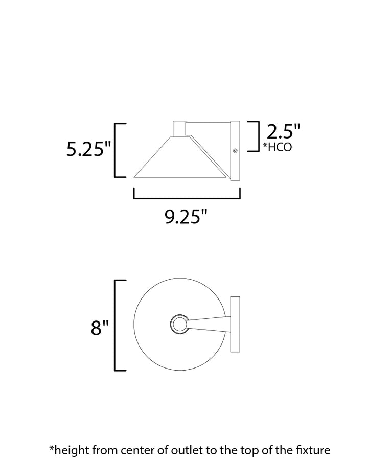 Maxim Lighting 86141BK Modern Conoid Led Outdoor Black