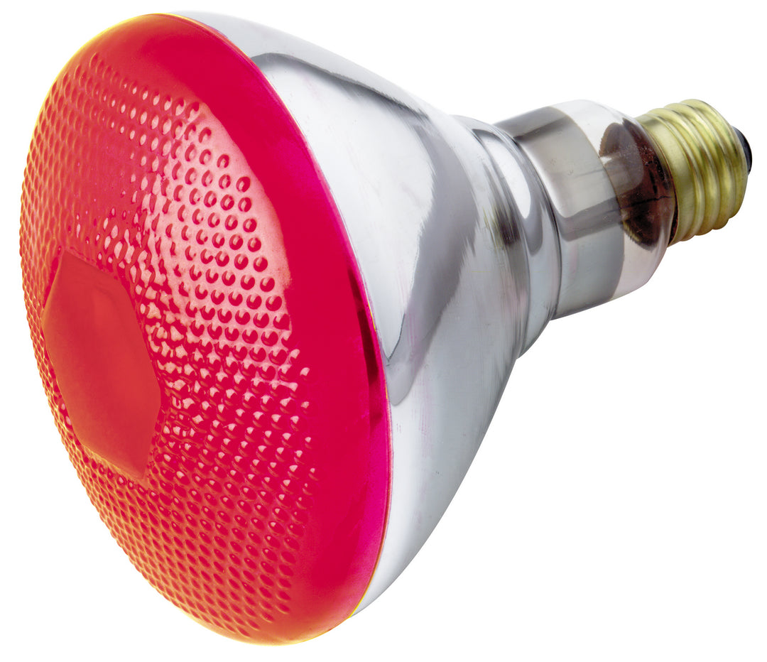 Satco Lighting S4424   Light Bulb Red