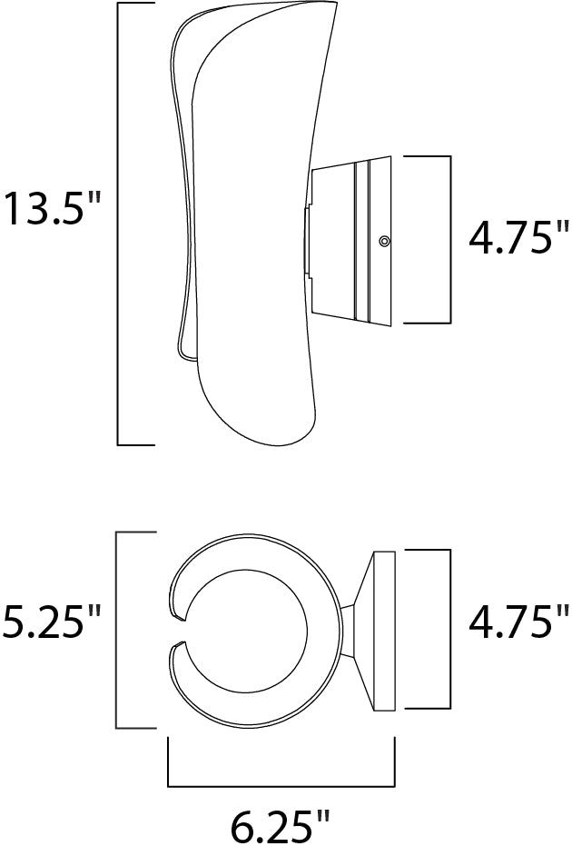 Maxim Lighting 86145ABZ Modern Scroll Outdoor Architectural Bronze