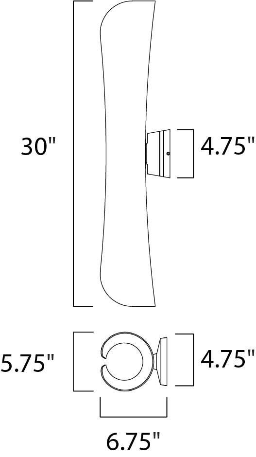 Maxim Lighting 86147ABZ Modern Scroll Outdoor Architectural Bronze