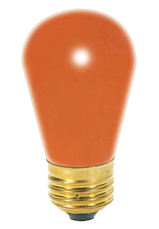 Satco Lighting S4564   Light Bulb Ceramic Orange