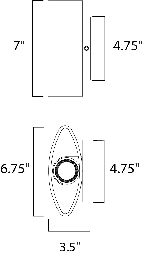 Maxim Lighting 86152AL Modern Lightray Led Outdoor Brushed Aluminum