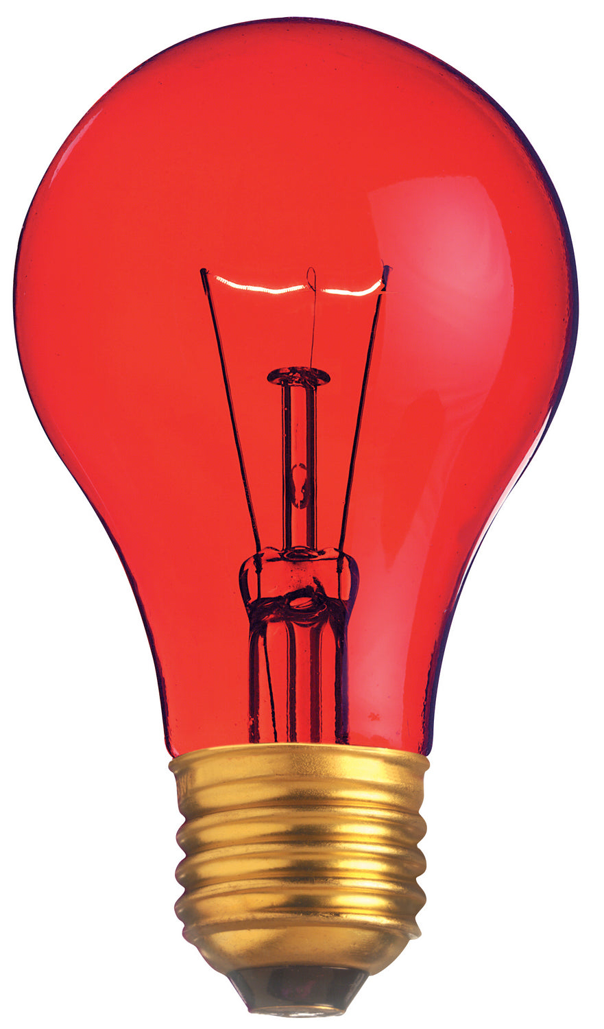 Satco Lighting S6080   Light Bulb Transparent Red