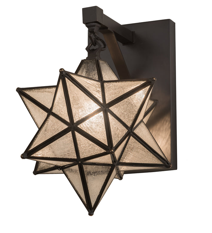 Meyda Tiffany Moravian Star 192944 Wall Light - Craftsman Brown