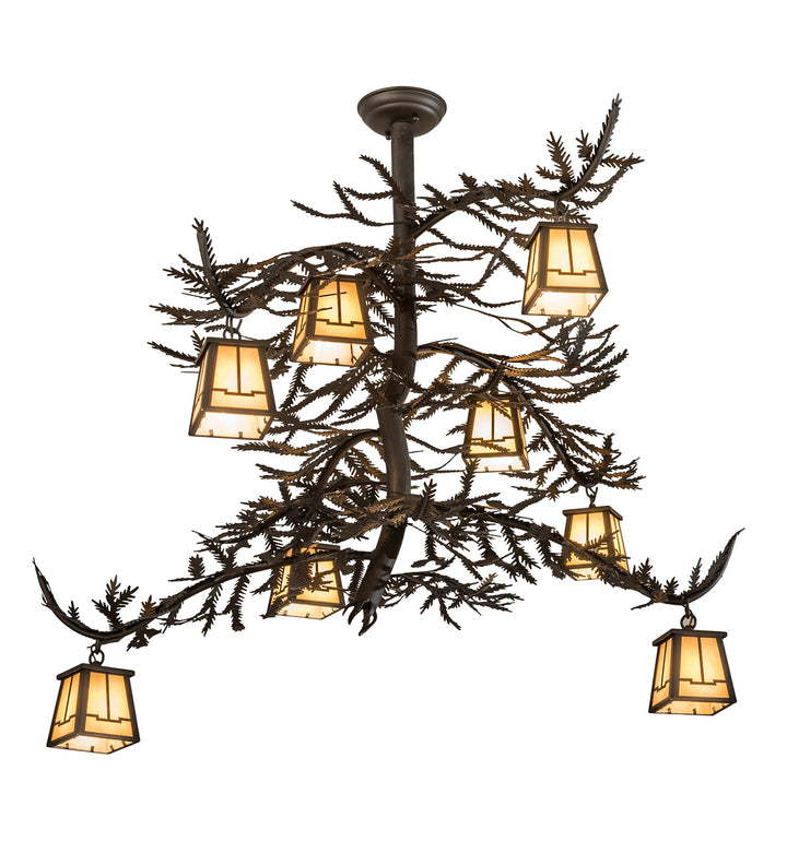 Meyda Tiffany Pine Branch 194329 Chandelier Light - Oil Rubbed Bronze