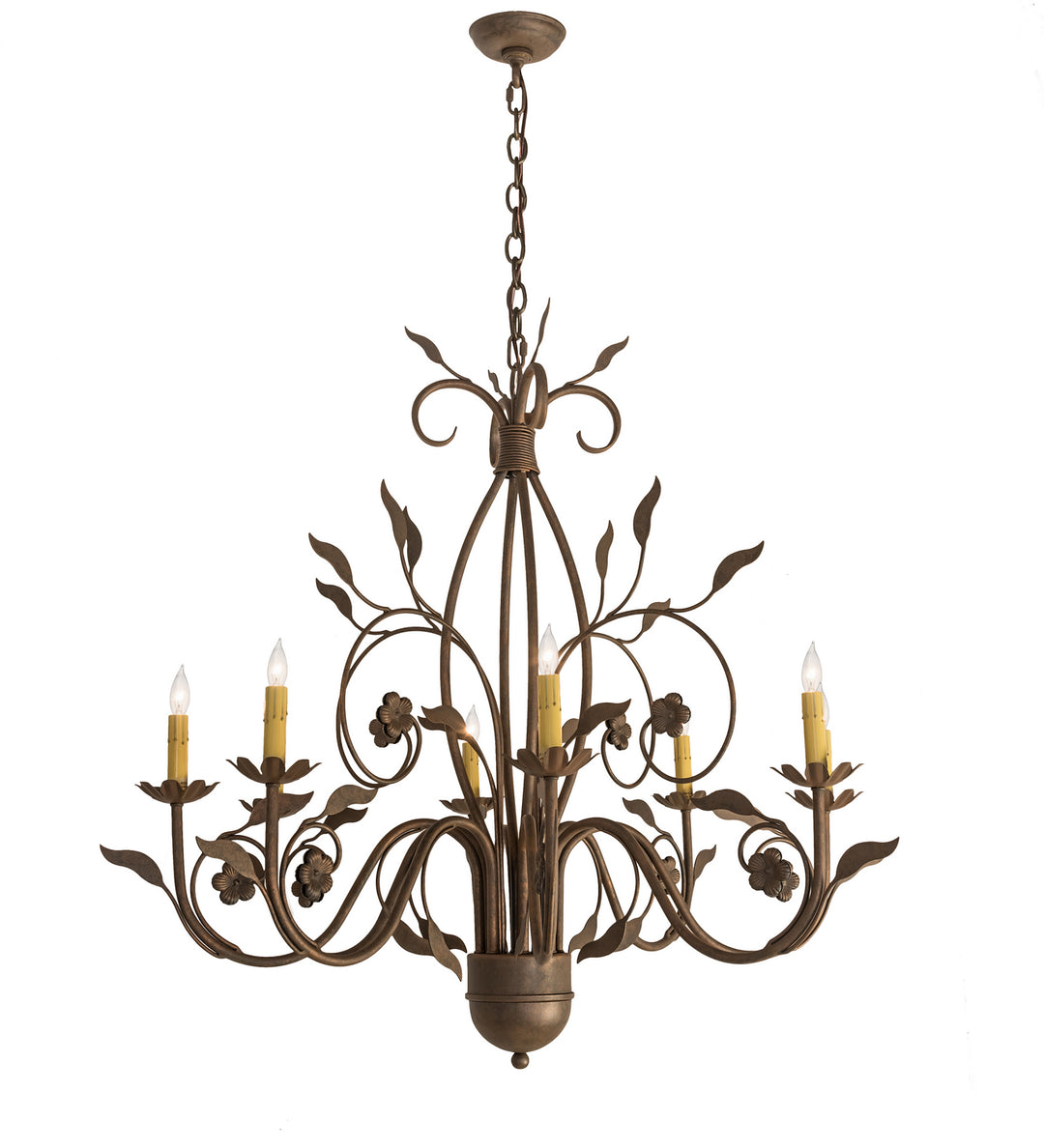 Meyda Tiffany Bordeaux 195821 Chandelier Light - Antique