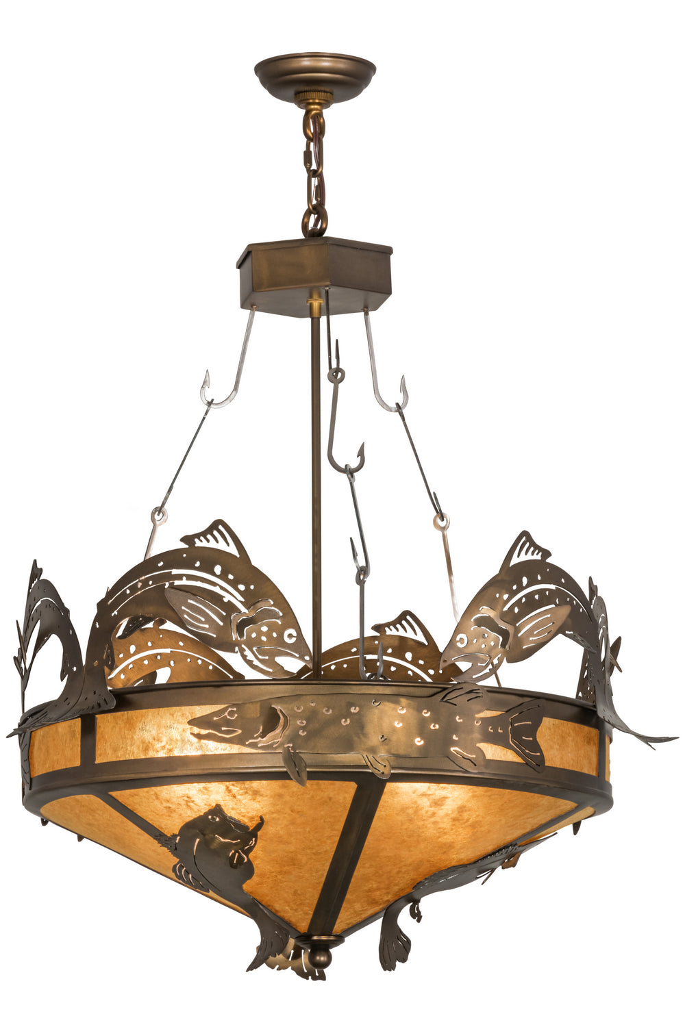 Meyda Tiffany Catch Of The Day 50163 Pendant Light - Antique Copper