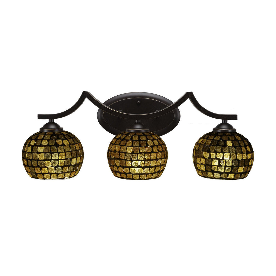 Toltec Zilo 553-dg-402 Bath Vanity Light 23 in. wide - Dark Granite