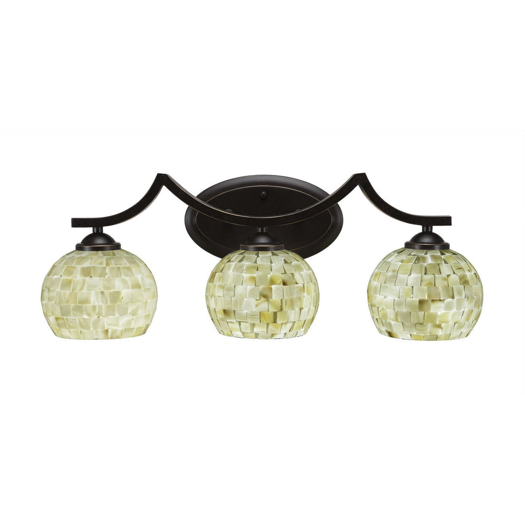 Toltec Zilo 553-dg-405 Bath Vanity Light 23 in. wide - Dark Granite