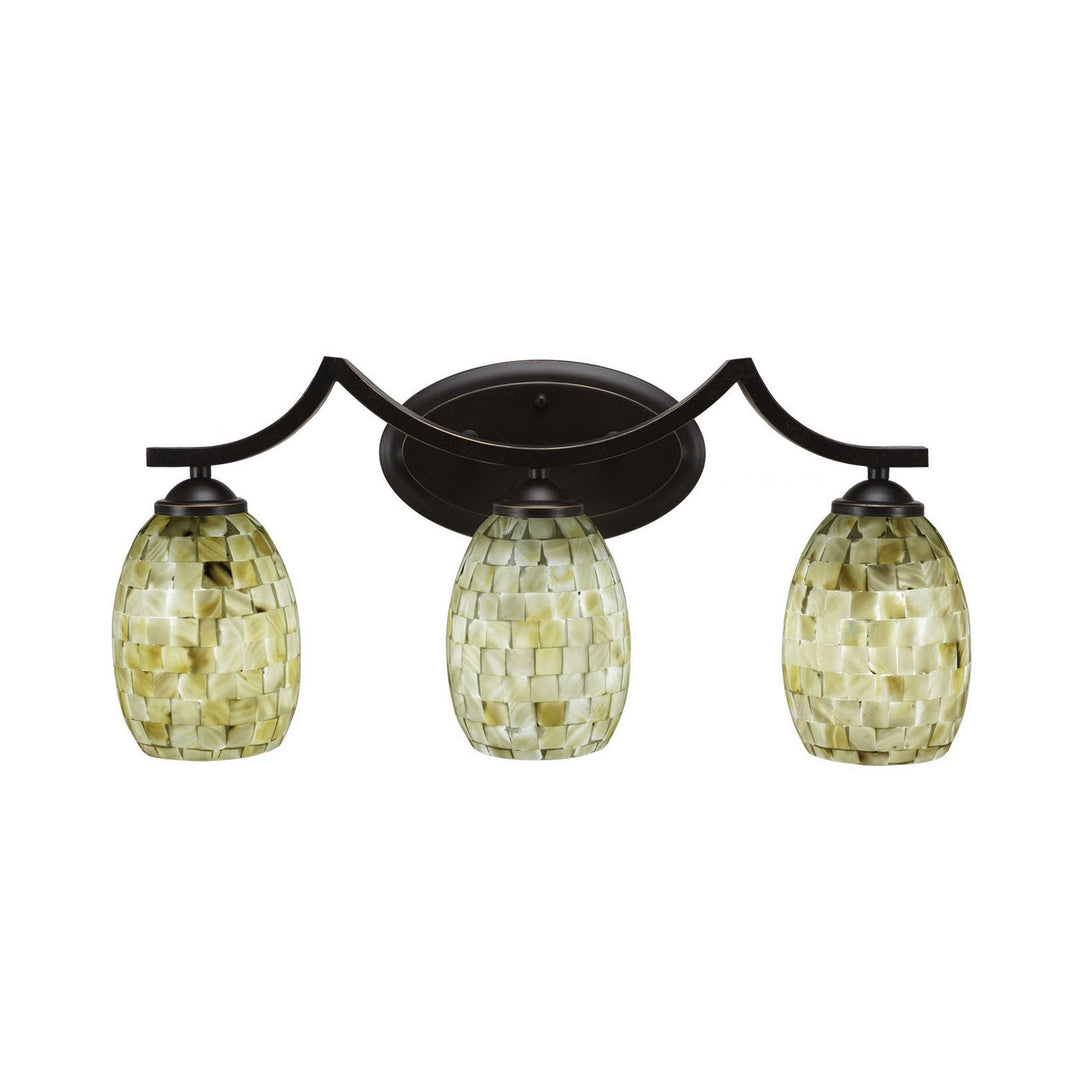 Toltec Zilo 553-dg-406 Bath Vanity Light 22 in. wide - Dark Granite