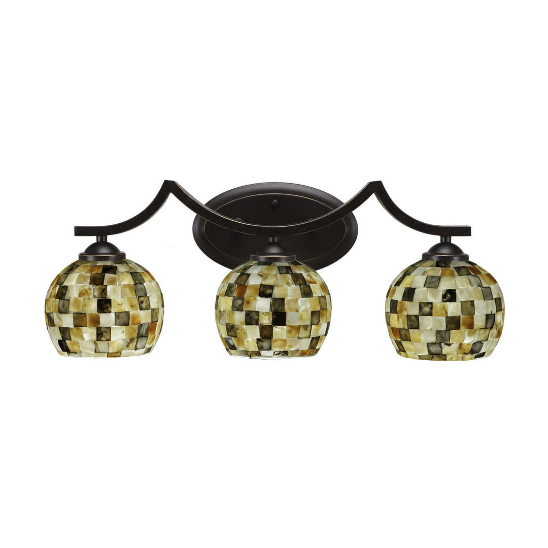 Toltec Zilo 553-dg-407 Bath Vanity Light 23 in. wide - Dark Granite