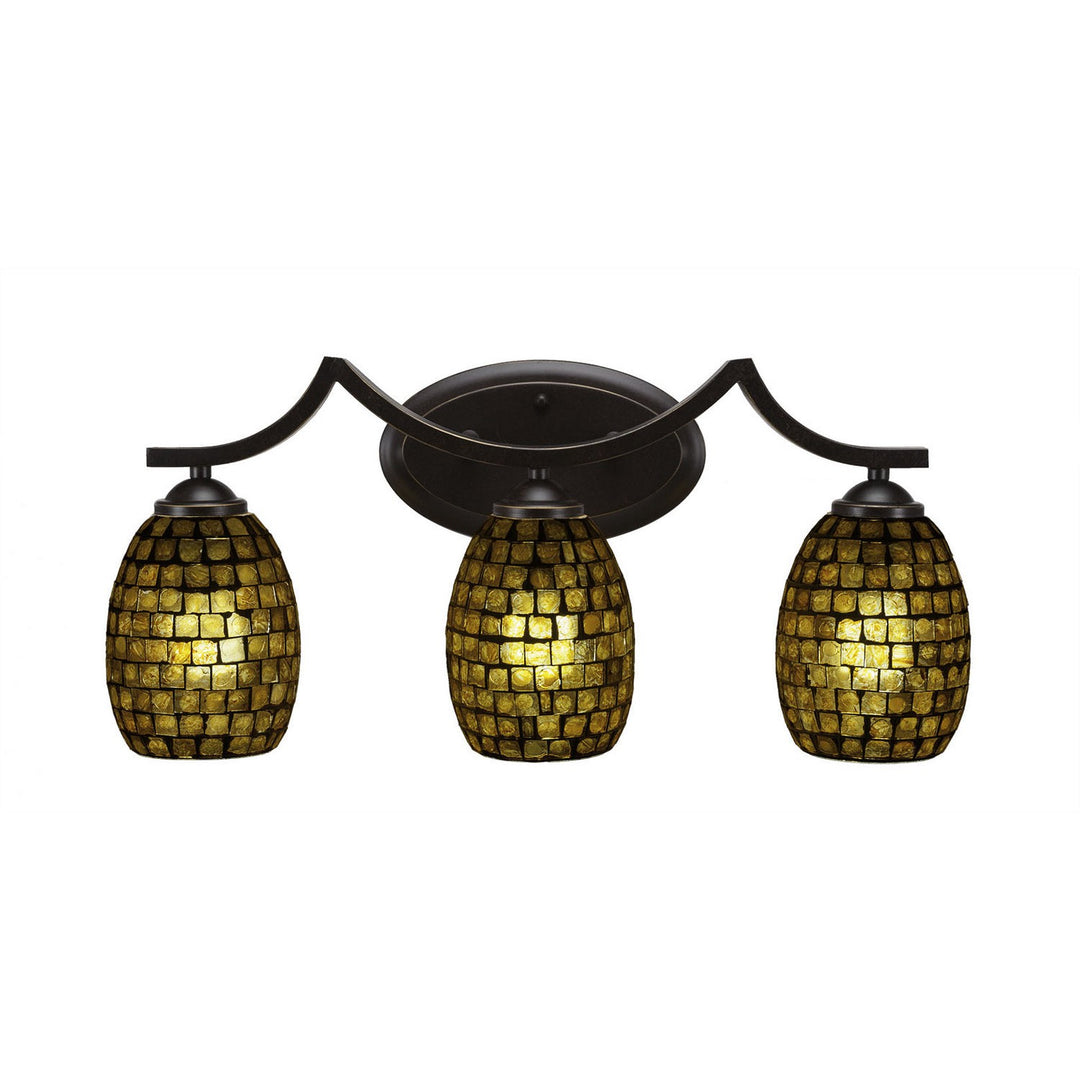 Toltec Zilo 553-dg-409 Bath Vanity Light 22 in. wide - Dark Granite