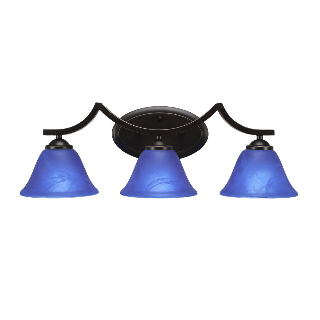 Toltec Zilo 553-dg-4155 Bath Vanity Light 24 in. wide - Dark Granite