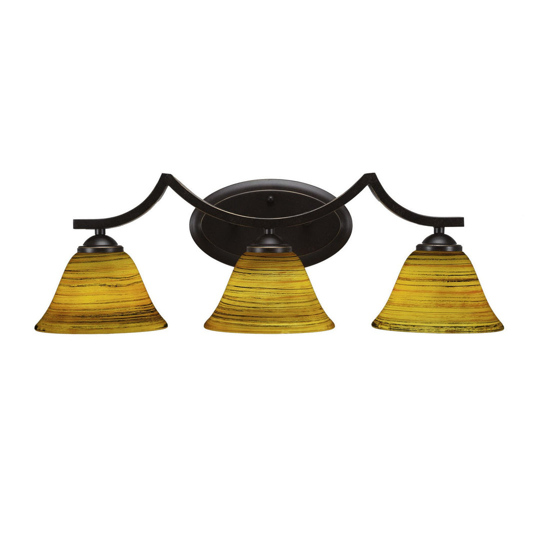Toltec Zilo 553-dg-454 Bath Vanity Light 24 in. wide - Dark Granite