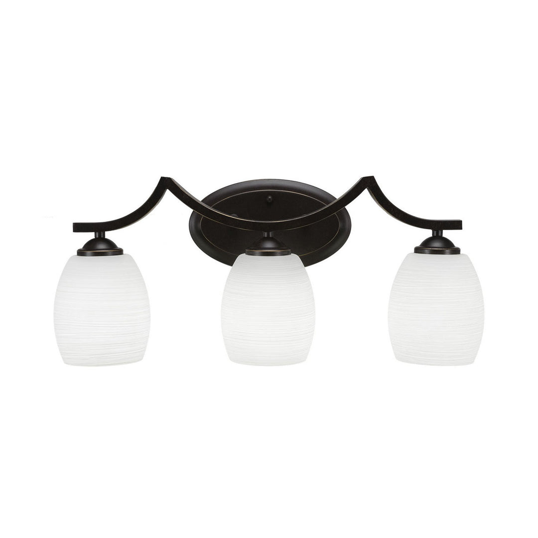 Toltec Zilo 553-dg-615 Bath Vanity Light 22 in. wide - Dark Granite