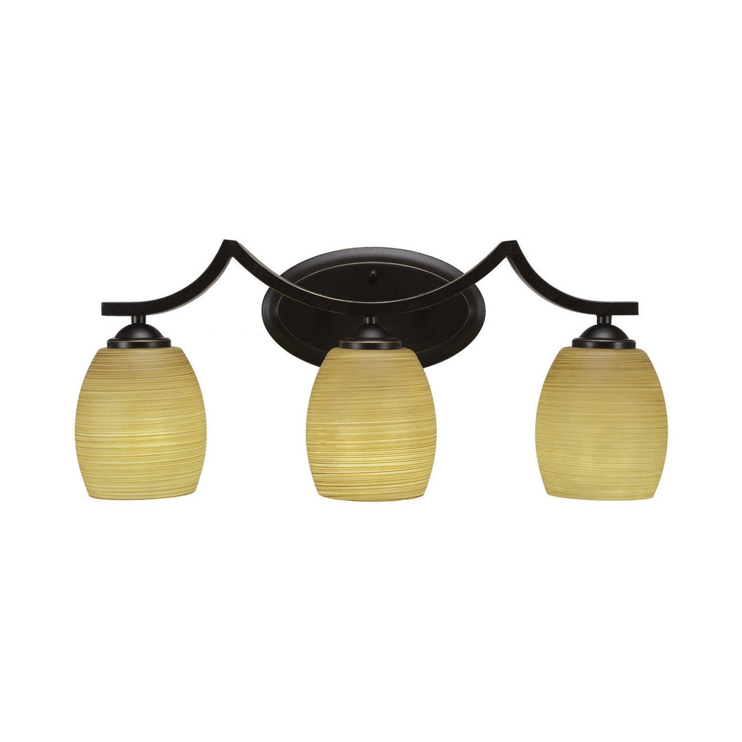 Toltec Zilo 553-dg-625 Bath Vanity Light 22 in. wide - Dark Granite