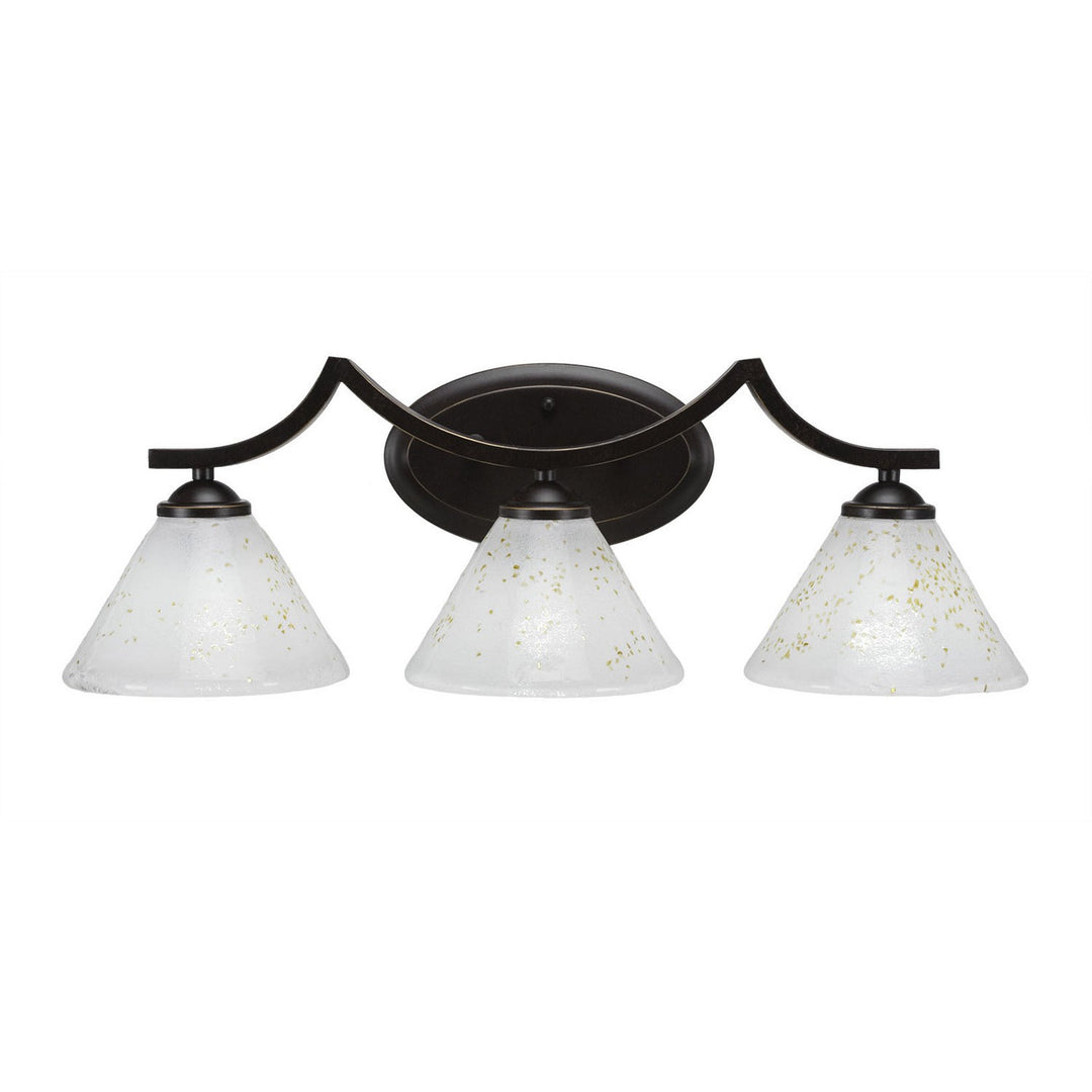 Toltec Zilo 553-dg-7145 Bath Vanity Light 24 in. wide - Dark Granite