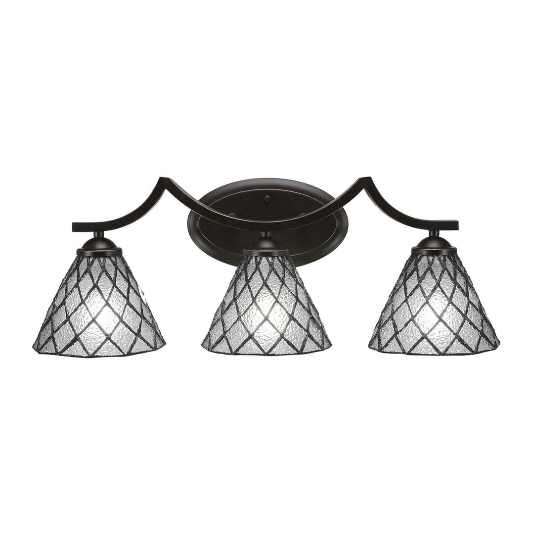 Toltec Zilo 553-dg-9185 Bath Vanity Light 22 in. wide - Dark Granite