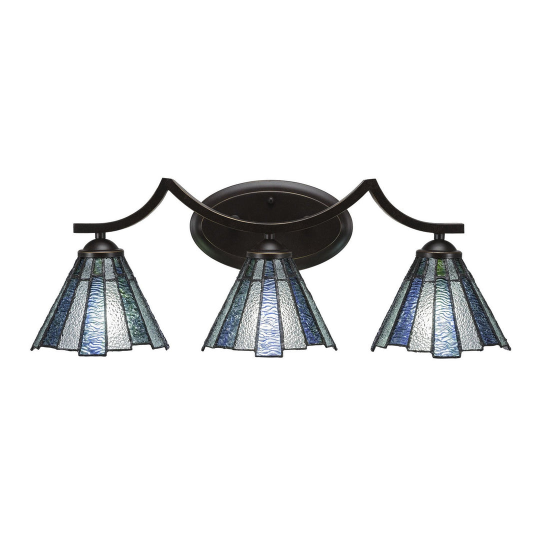 Toltec Zilo 553-dg-9325 Bath Vanity Light 24 in. wide - Dark Granite