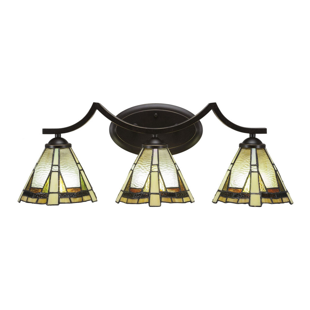 Toltec Zilo 553-dg-9345 Bath Vanity Light 24 in. wide - Dark Granite