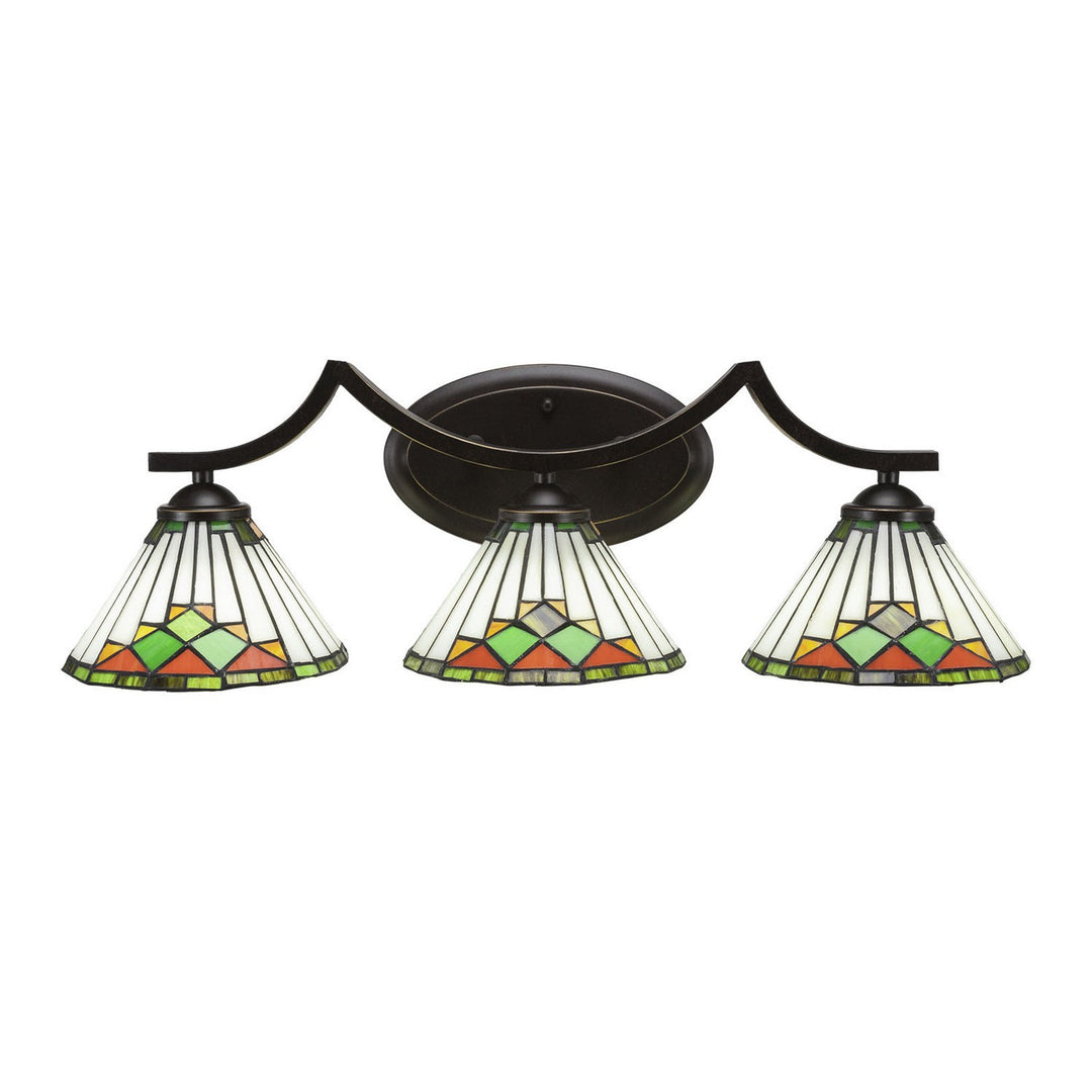 Toltec Zilo 553-dg-9375 Bath Vanity Light 24 in. wide - Dark Granite