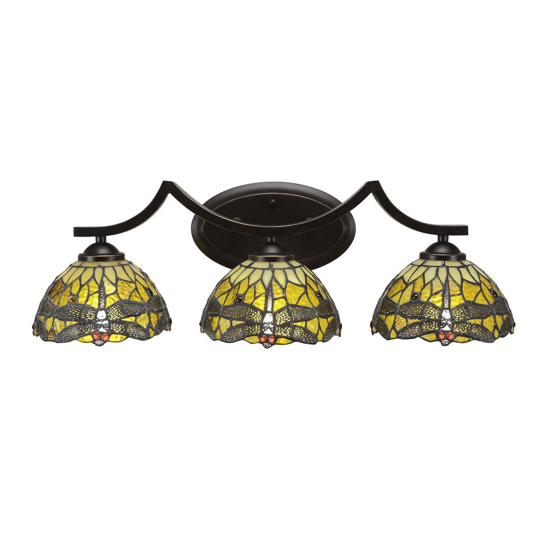 Toltec Zilo 553-dg-9465 Bath Vanity Light 25 in. wide - Dark Granite