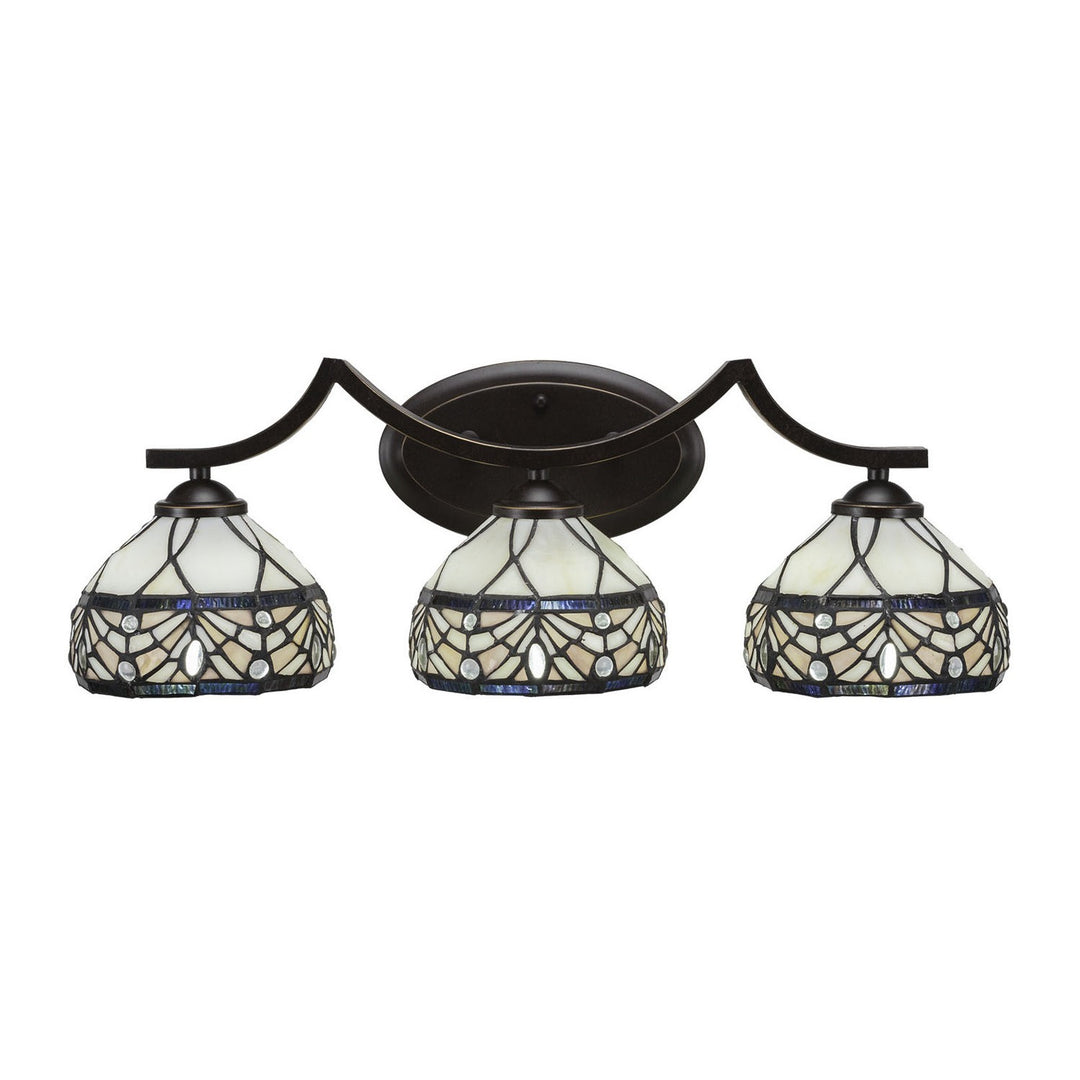 Toltec Zilo 553-dg-9485 Bath Vanity Light 24 in. wide - Dark Granite