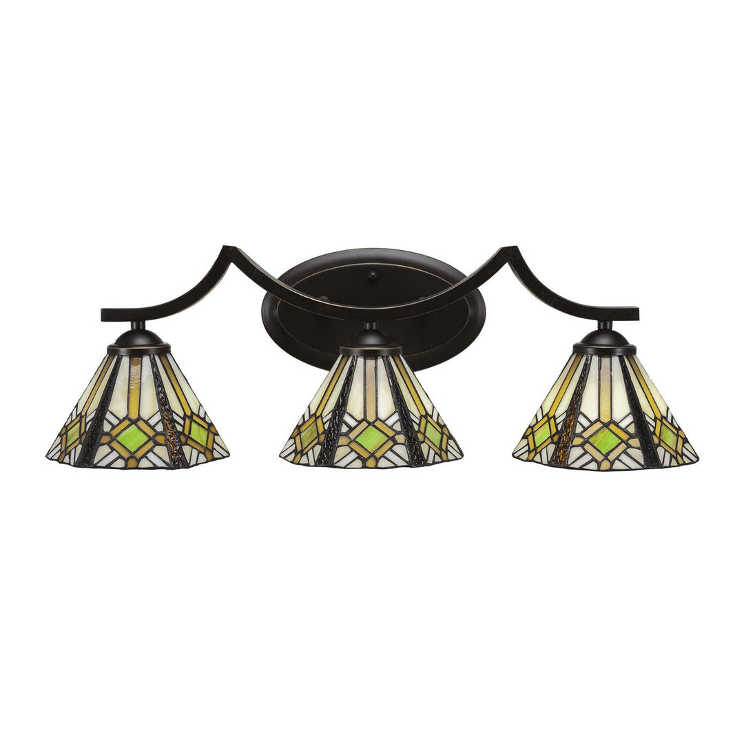 Toltec Zilo 553-dg-9615 Bath Vanity Light 24 in. wide - Dark Granite