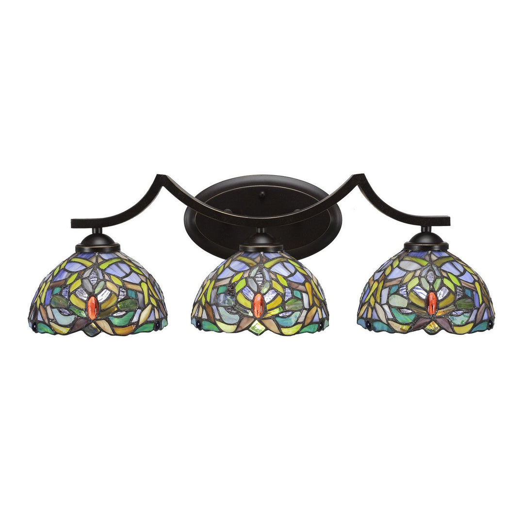 Toltec Zilo 553-dg-9905 Bath Vanity Light 25 in. wide - Dark Granite