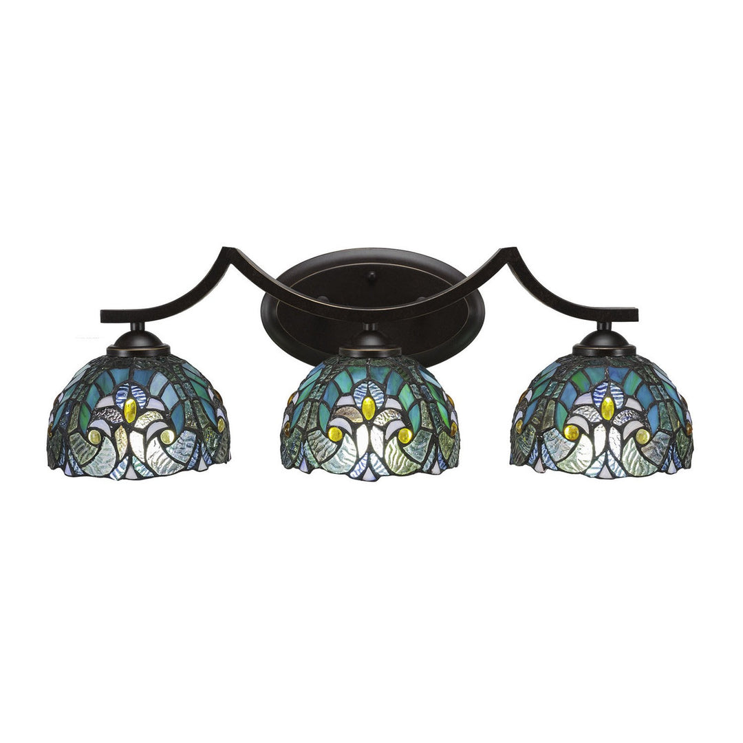 Toltec Zilo 553-dg-9925 Bath Vanity Light 24 in. wide - Dark Granite