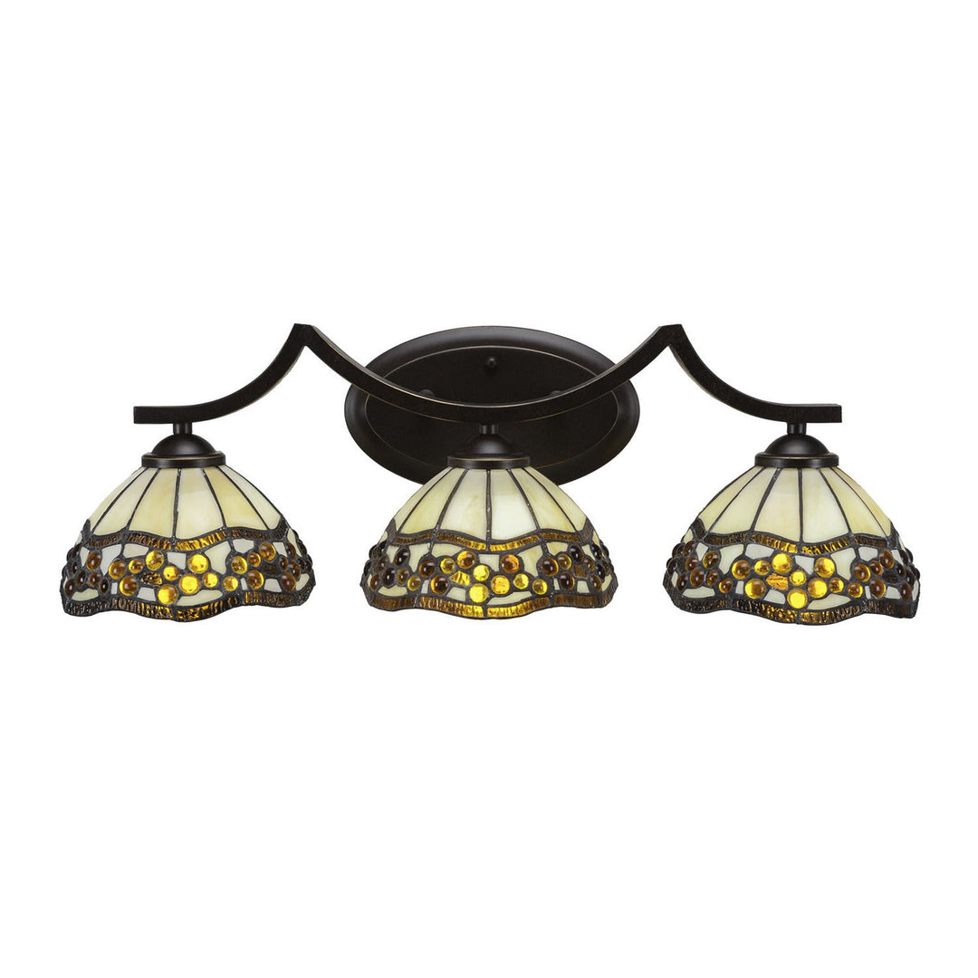Toltec Zilo 553-dg-9975 Bath Vanity Light 25 in. wide - Dark Granite