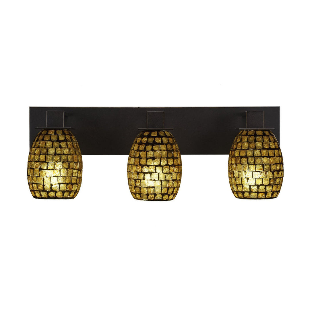 Toltec Apollo 583-dg-409 Bath Vanity Light 24 in. wide - Dark Granite