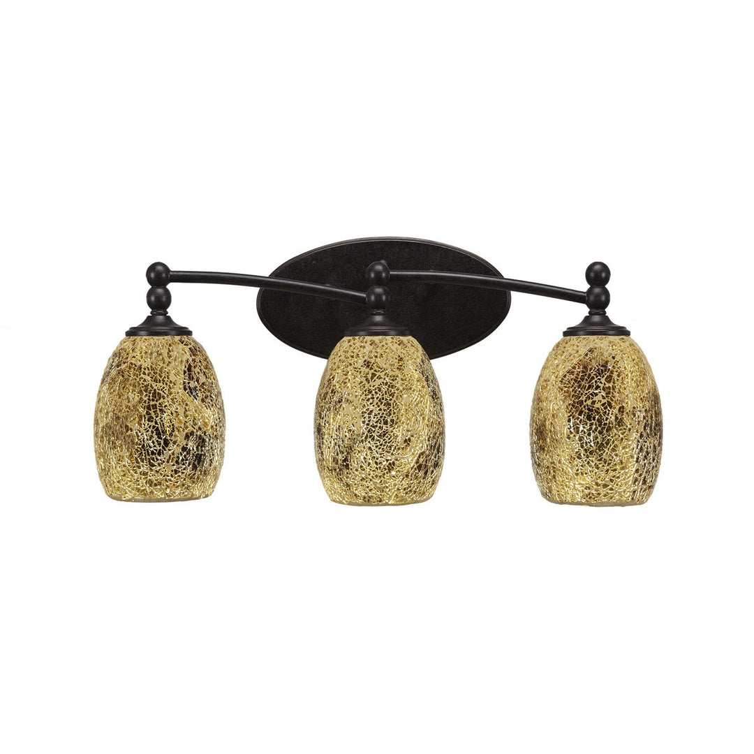Toltec Capri 593-dg-4175 Bath Vanity Light 21 in. wide - Dark Granite
