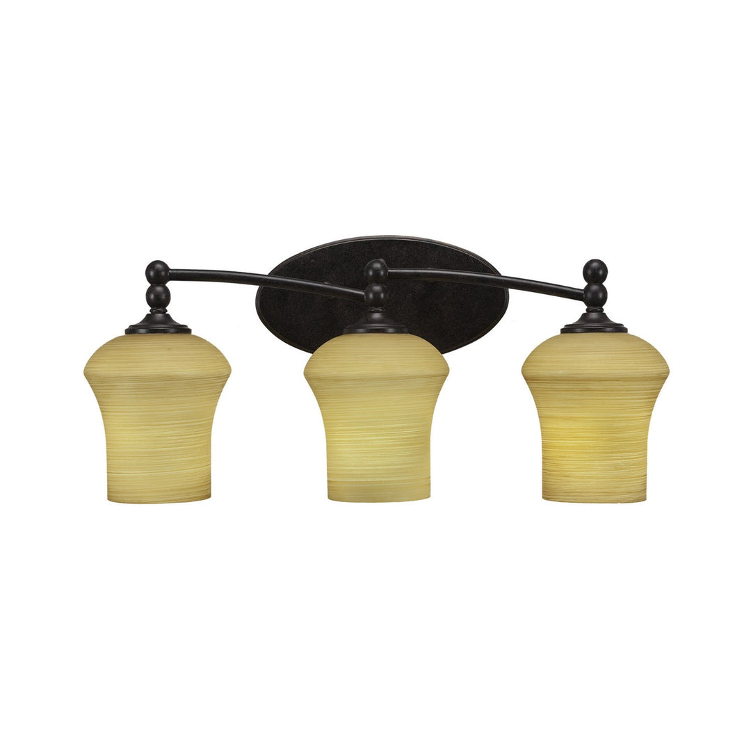 Toltec Capri 593-dg-680 Bath Vanity Light 22 in. wide - Dark Granite