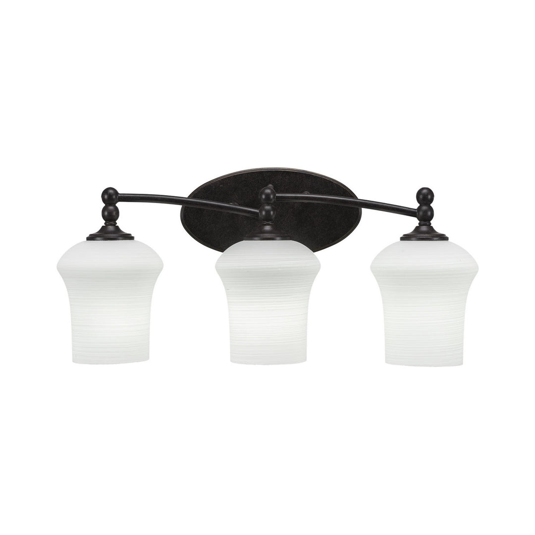 Toltec Capri 593-dg-681 Bath Vanity Light 22 in. wide - Dark Granite