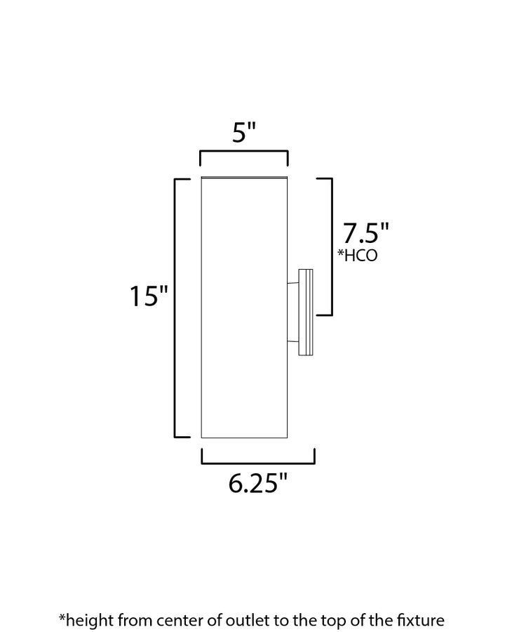 Maxim Lighting 86403AL  Outpost Outdoor Brushed Aluminum