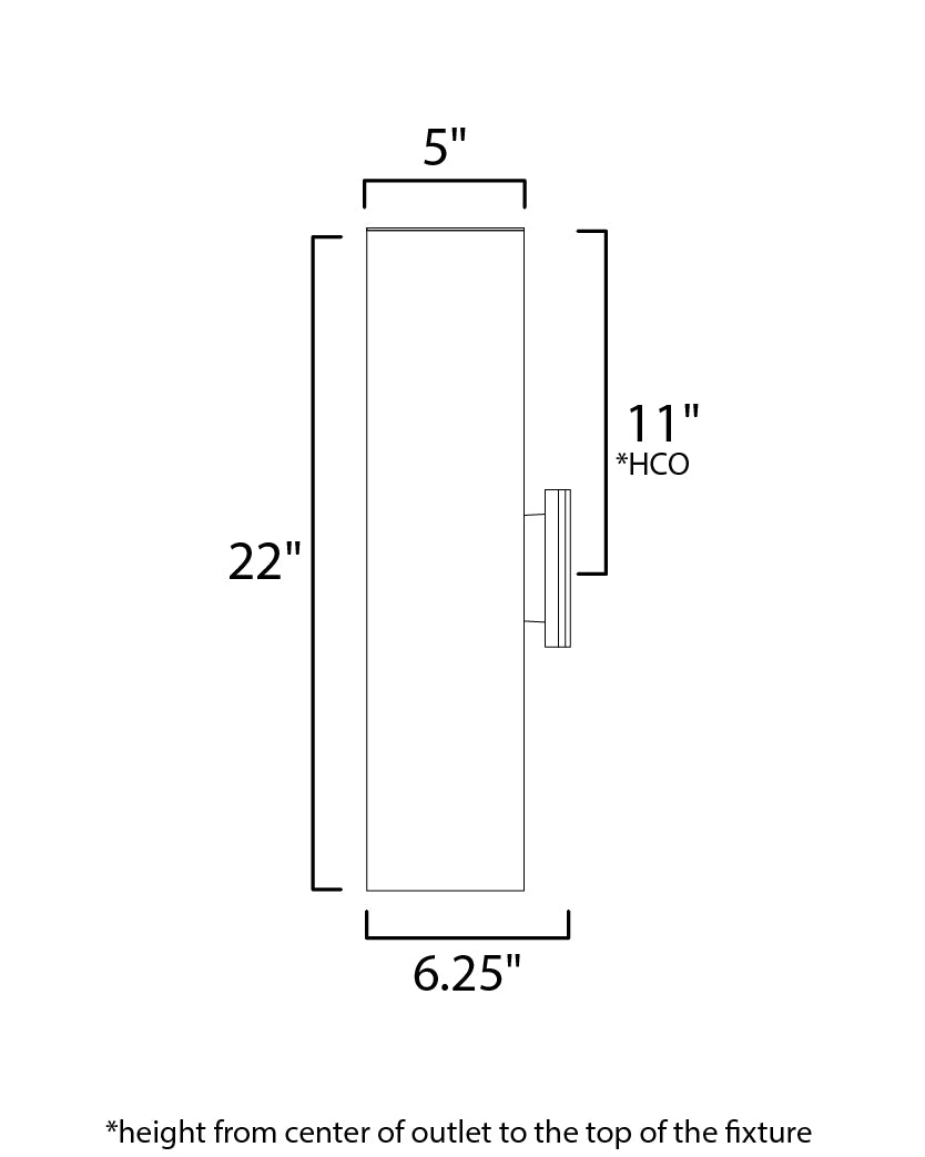 Maxim Lighting 86405AL  Outpost Modern Outdoor Brushed Aluminum
