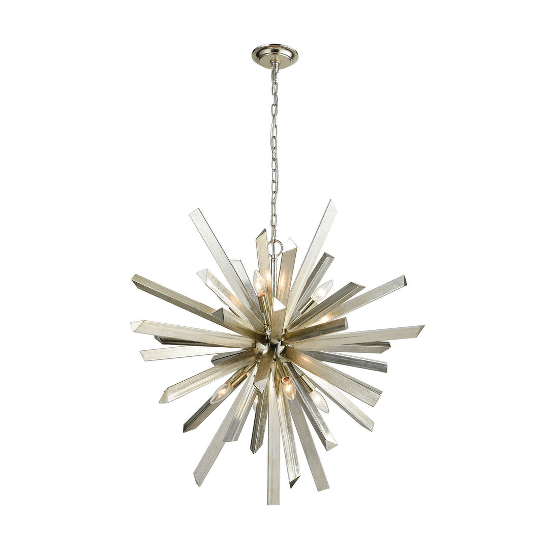 Elk Cataclysm 1141-073 Chandelier Light - Silver Leaf
