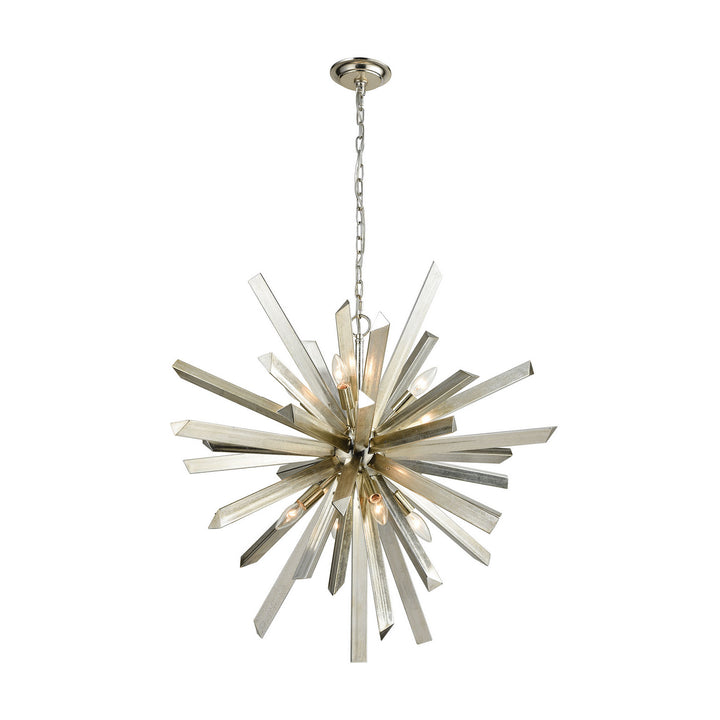 Elk Cataclysm 1141-073 Chandelier Light - Silver Leaf