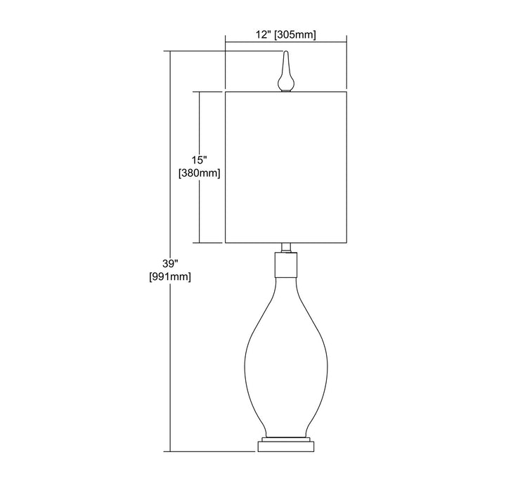 Elk Lighting D3637  Rainshadow Lamp Gray