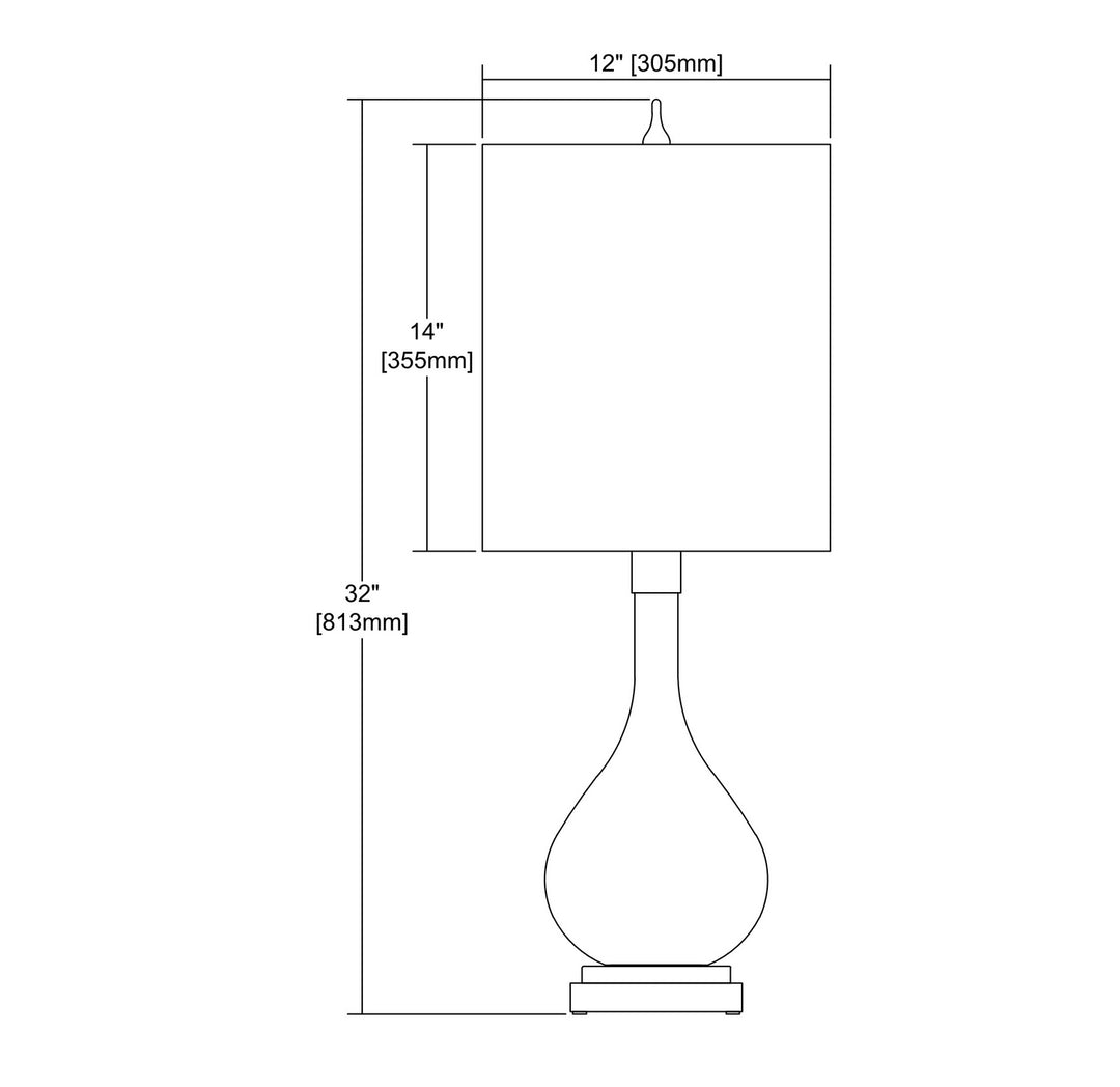 Elk Lighting D3643 Swoon Lamp Amber