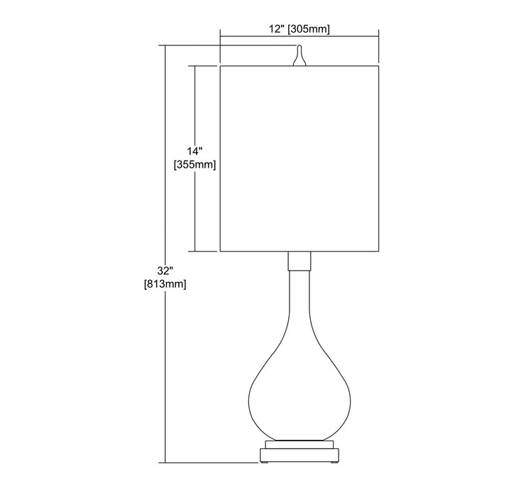Elk Lighting D3643 Swoon Lamp Amber