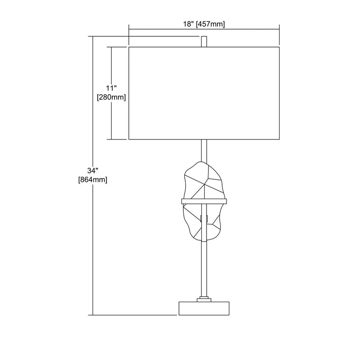 Elk Lighting D3645  Priorato Lamp Clear