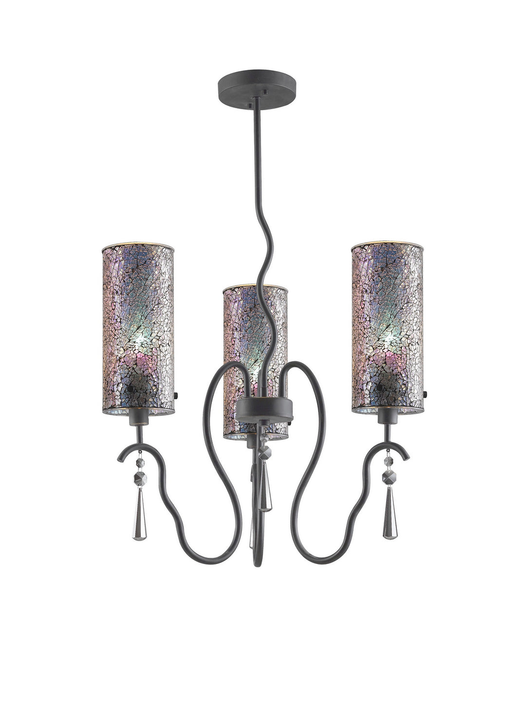 Woodbridge Haley 14213BLK-M10IRI Chandelier Light - Black