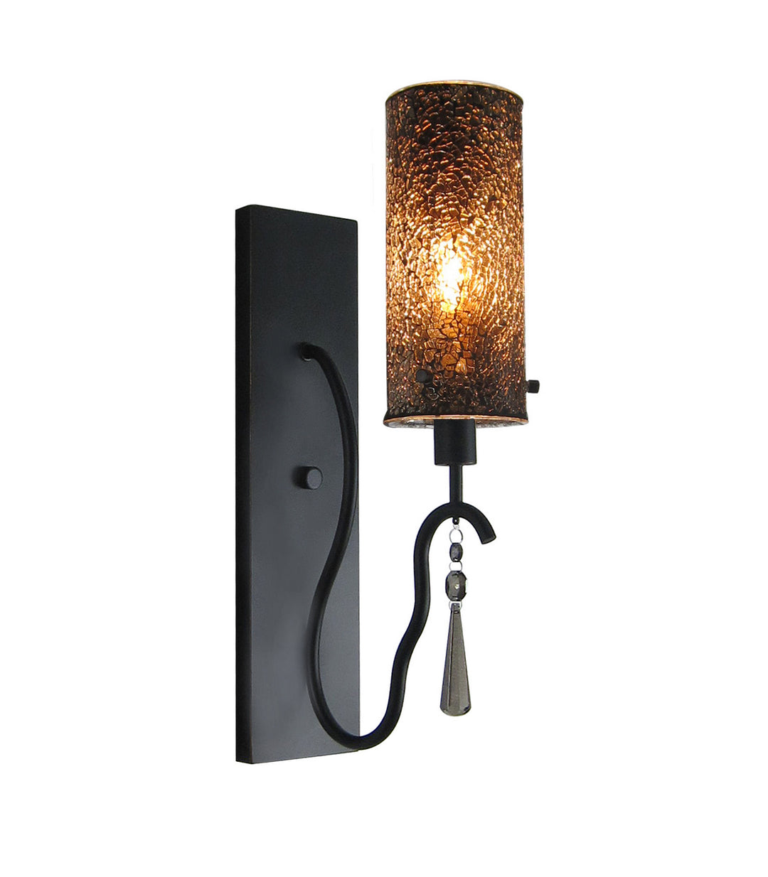 Woodbridge Haley 14241BLK-M10MIR Wall Light - Black