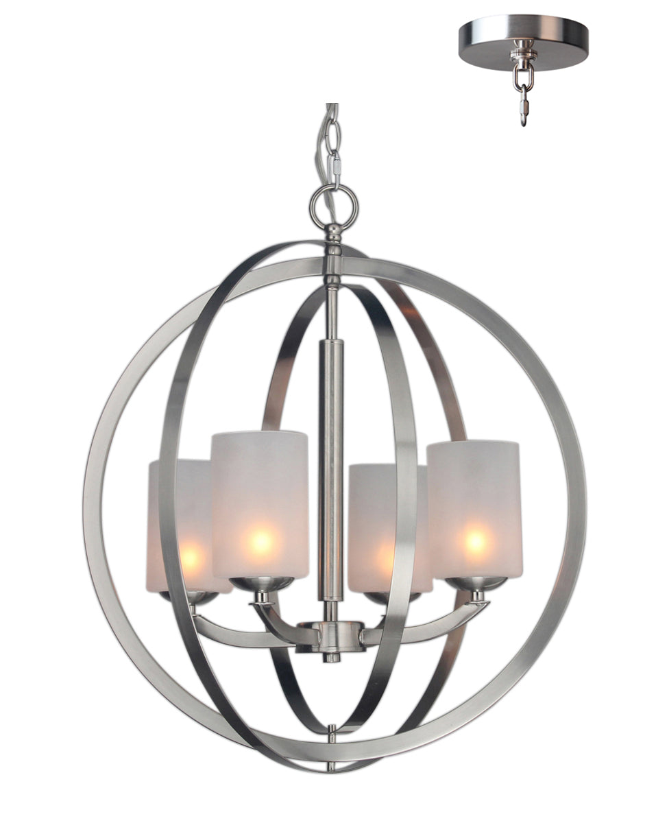 Woodbridge Mirage 14320STN-C10455 Chandelier Light - Satin Nickel
